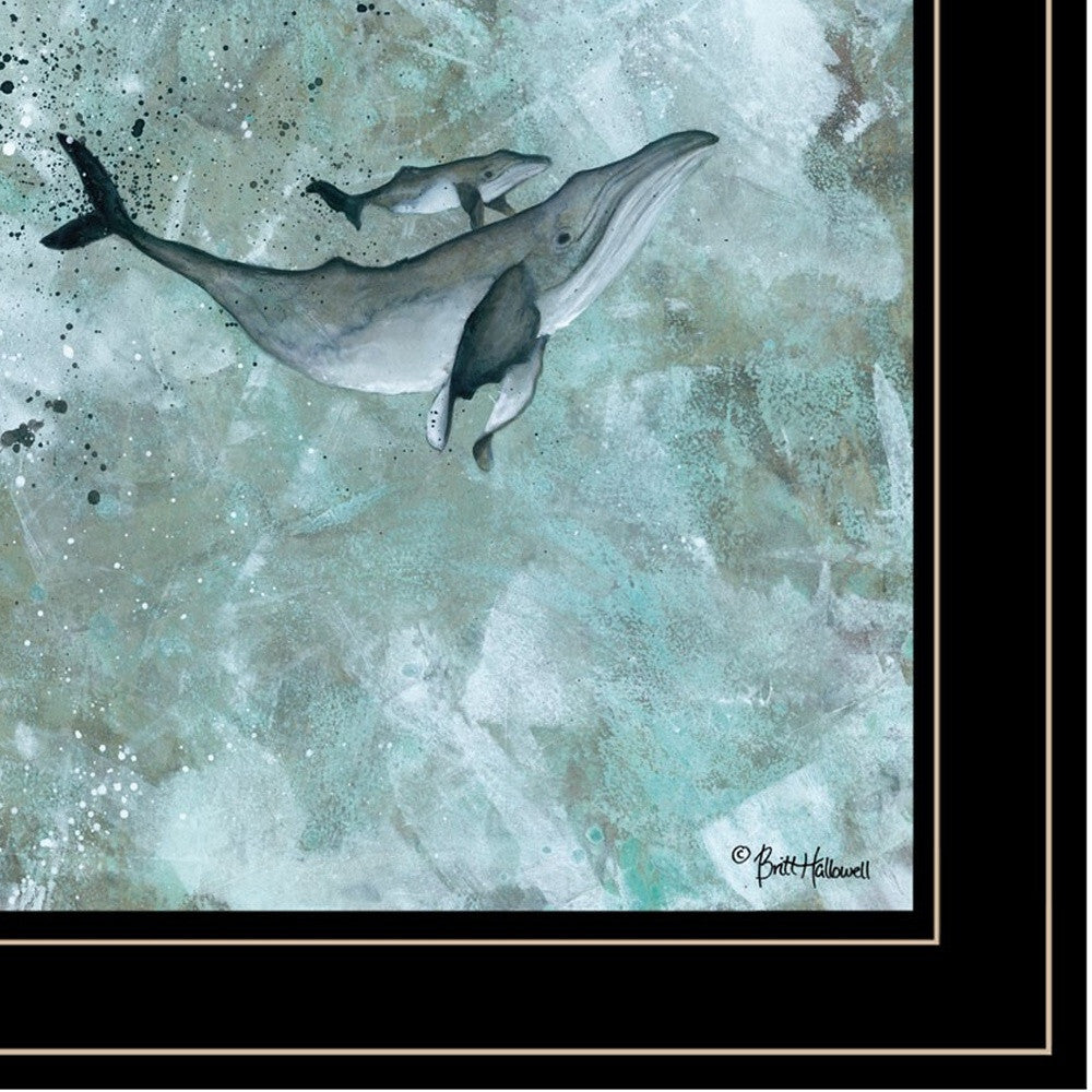 Set Of Two Wildlife 2 Black Framed Print Wall Art W2B
