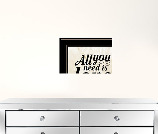 Set Of Two All You Need is Coffee 2 Black Framed Print Wall Art W2B