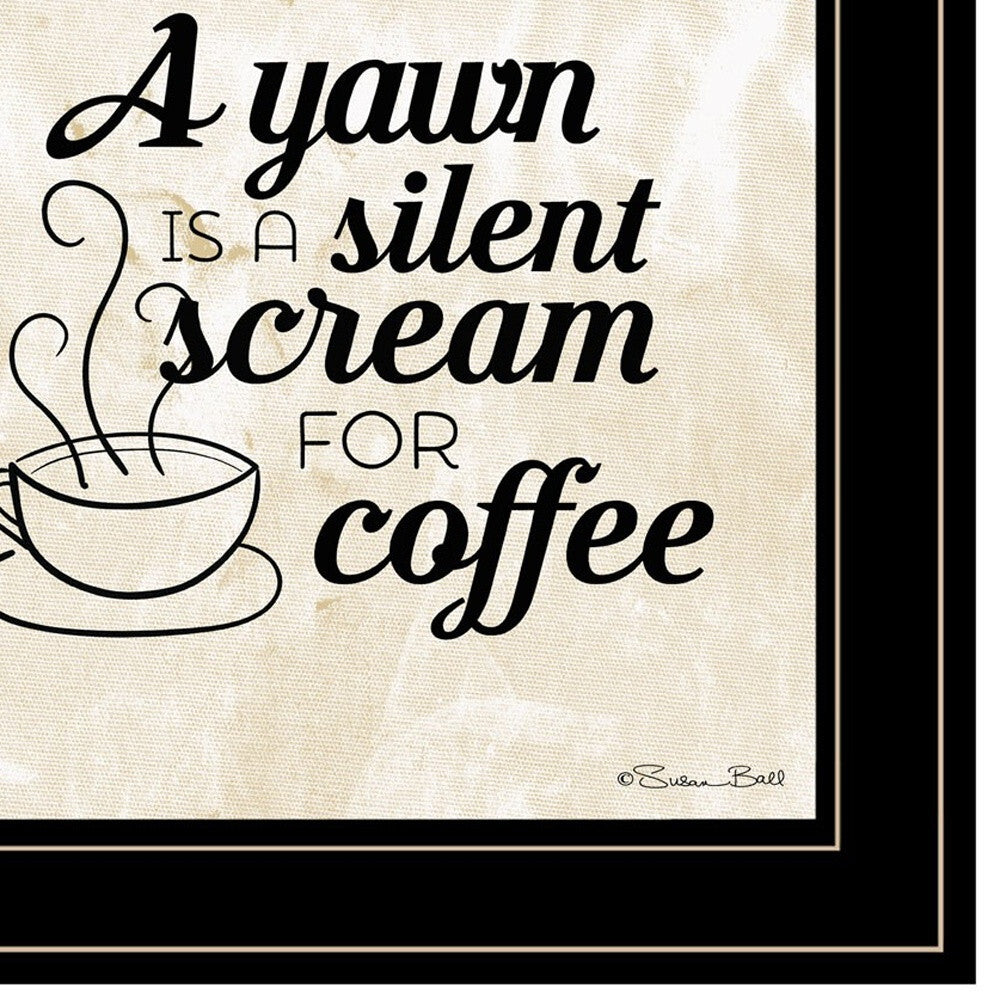 Set Of Two All You Need is Coffee 2 Black Framed Print Wall Art W2B