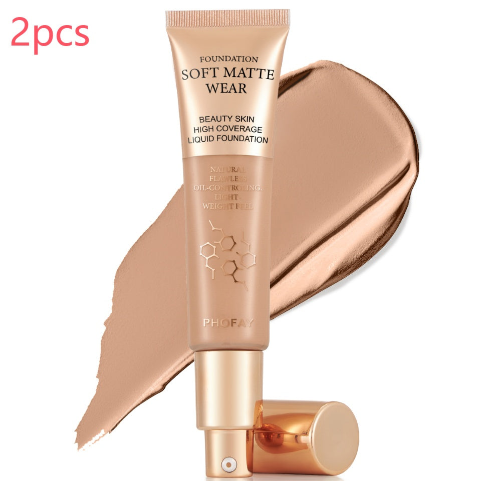 PHOFAY Full Coverage Foundation LadyShow.Store