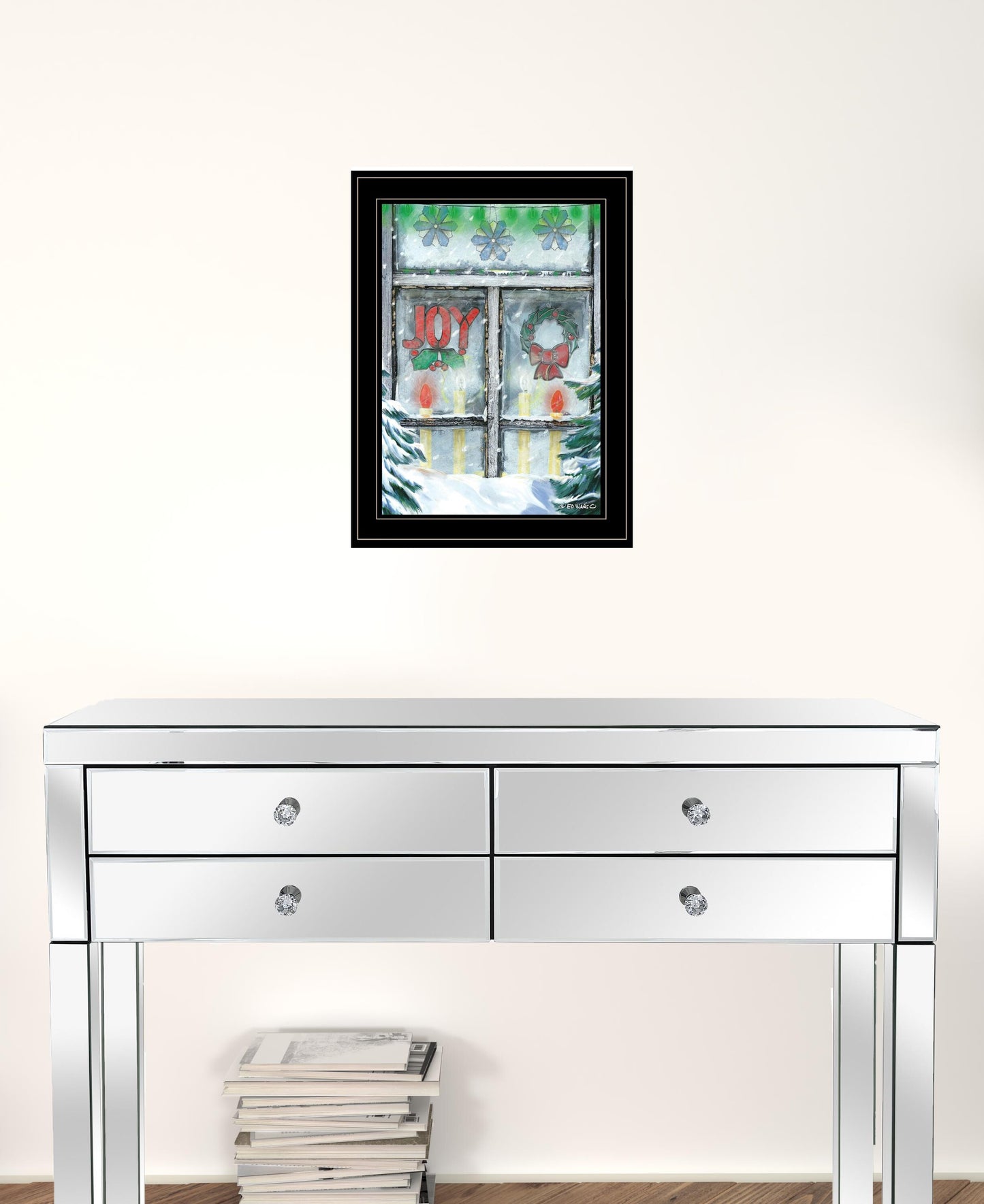 Christmas Joy 2 Black Framed Print Wall Art