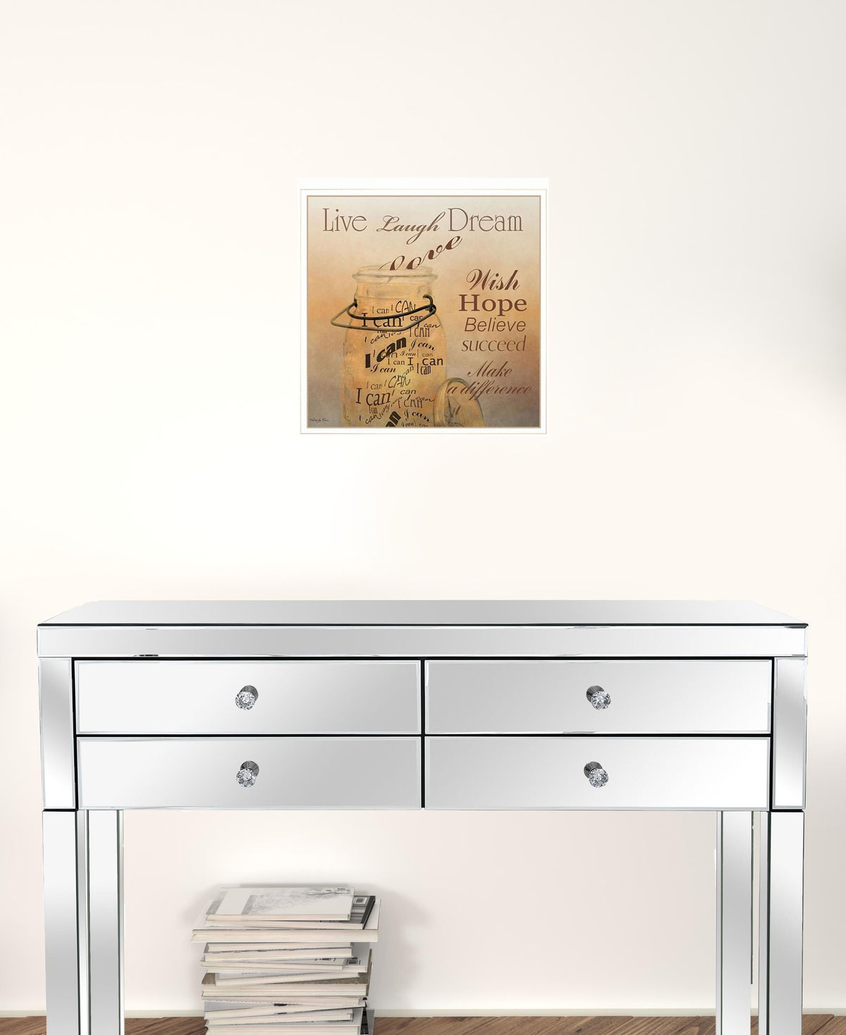 Set Of Two Music 1 White Framed Print Wall Art W2B