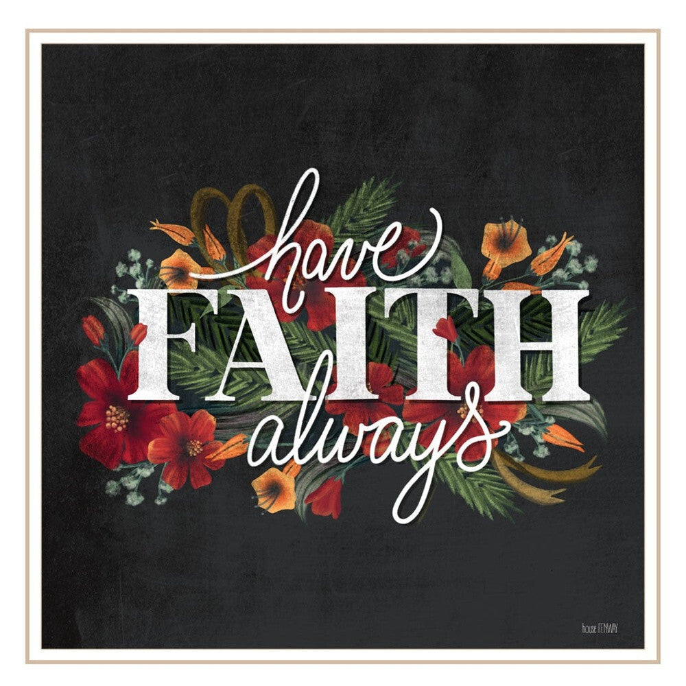Set Of Two Cherish and Have Faith 3 White Framed Print Wall Art W2B