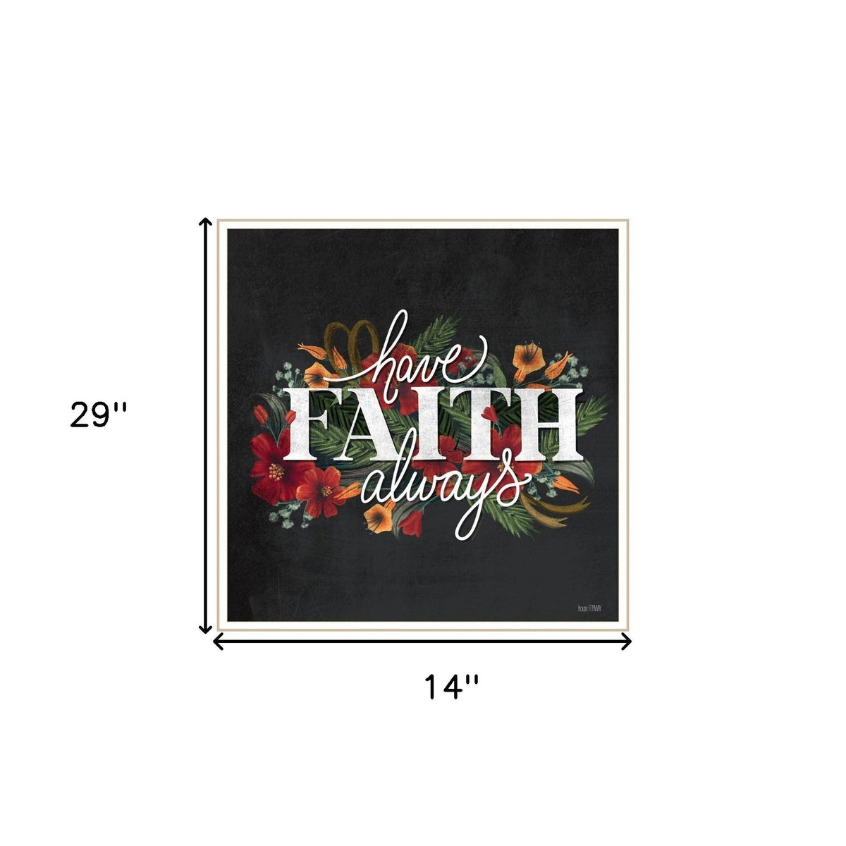 Set Of Two Cherish and Have Faith 3 White Framed Print Wall Art W2B