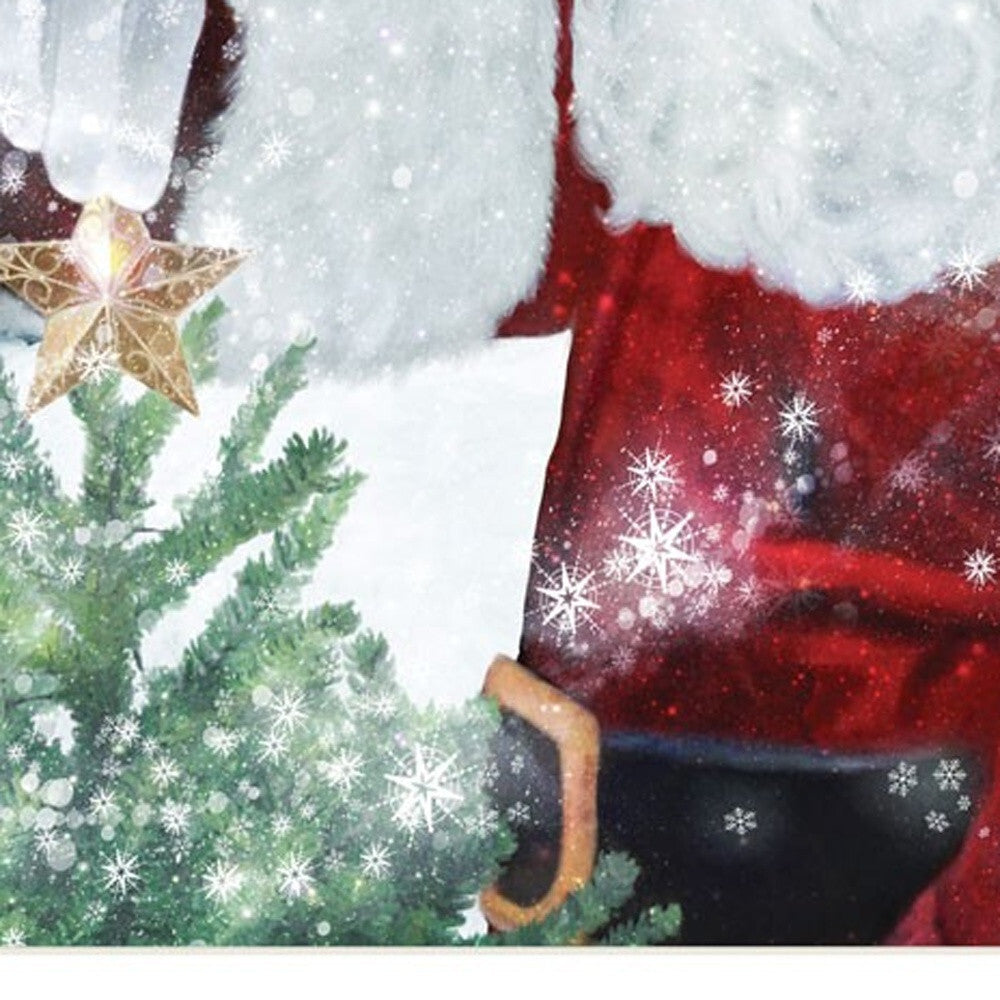 Set Of Two Santas Blessings 5 White Framed Print Wall Art W2B