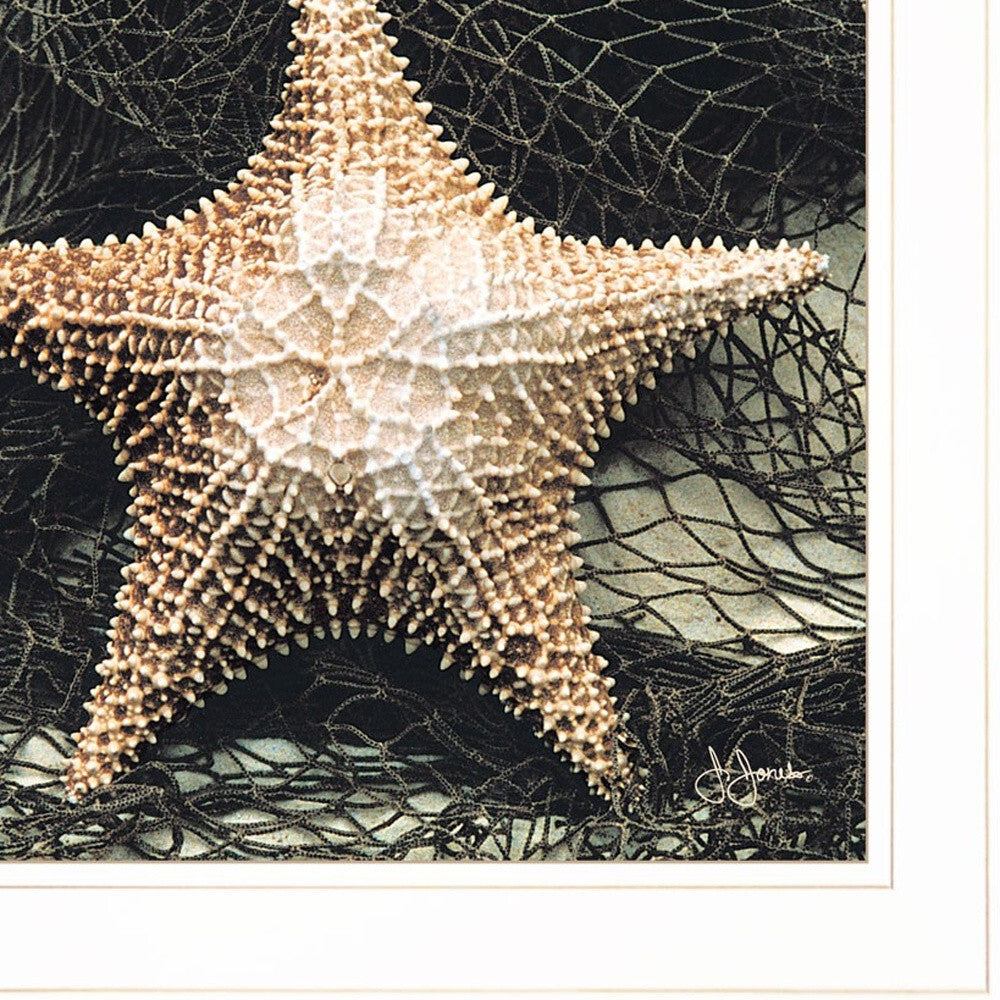Set Of Two Ocean Net White Framed Print Wall Art W2B