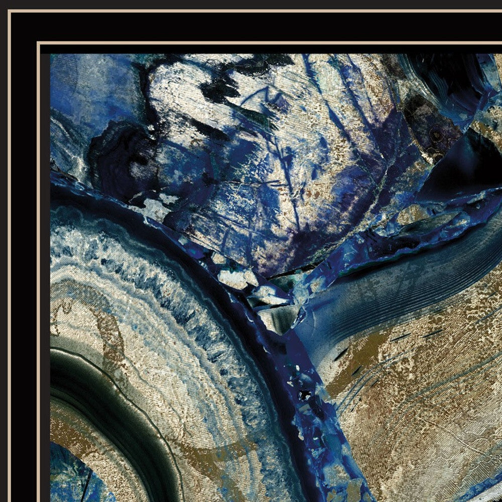 Set Of Two Geode Reef Pleasure 2 Black Framed Print Wall Art W2B