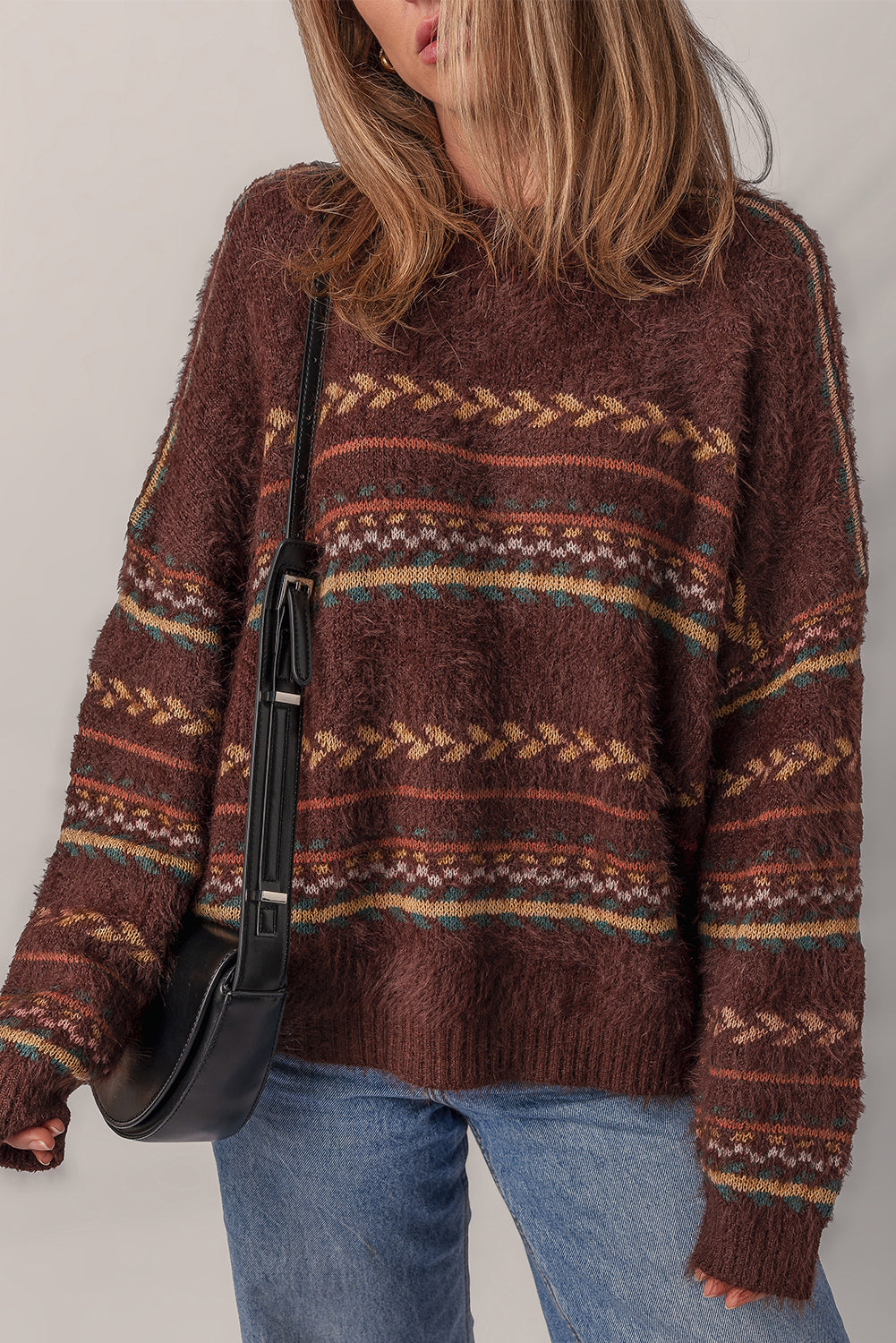 Madison Knitted Drop Shoulder Sweater-0