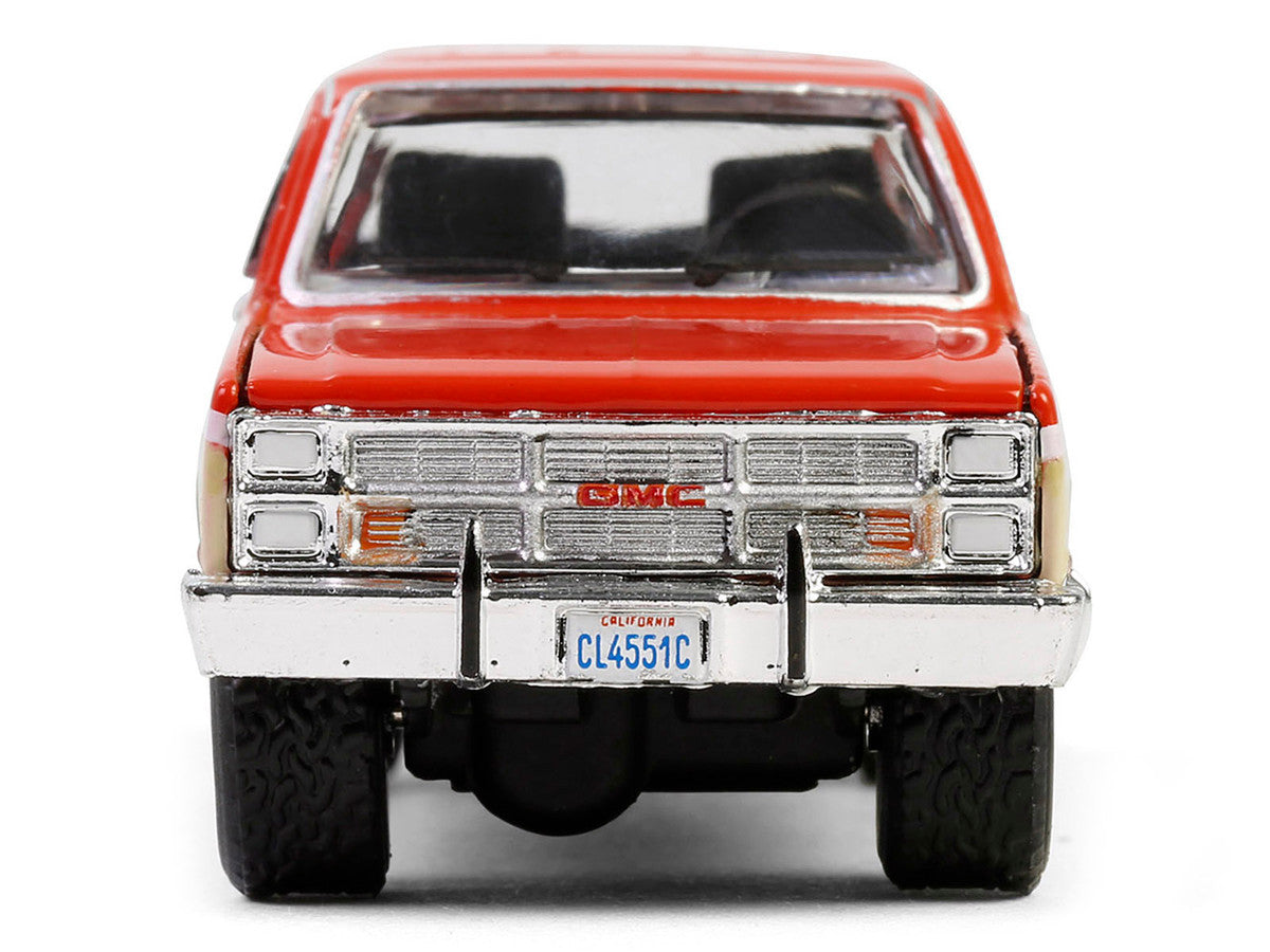 1988 GMC Suburban Sierra Classic C10 "Chevron" Orange and Beige with White Stripes "Chevron Special Edition" Series 1 1/64 Diecast Model Car by Greenlight Greenlight