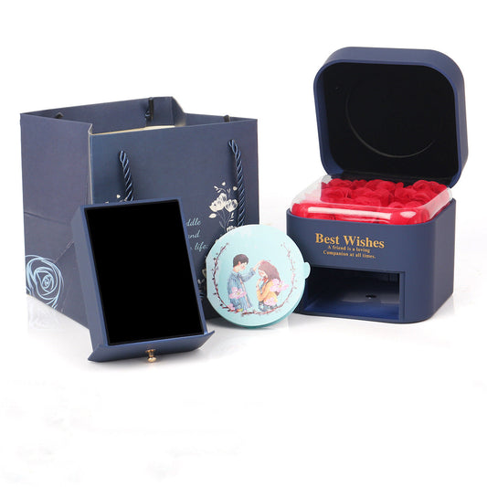 Tanabata Romantic Valentine's Day Ring Pendant Gift Box CJD