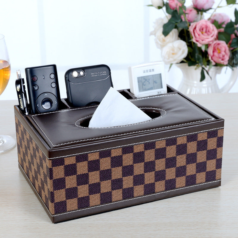 Multifunctional leather tissue box Best YouTube Store