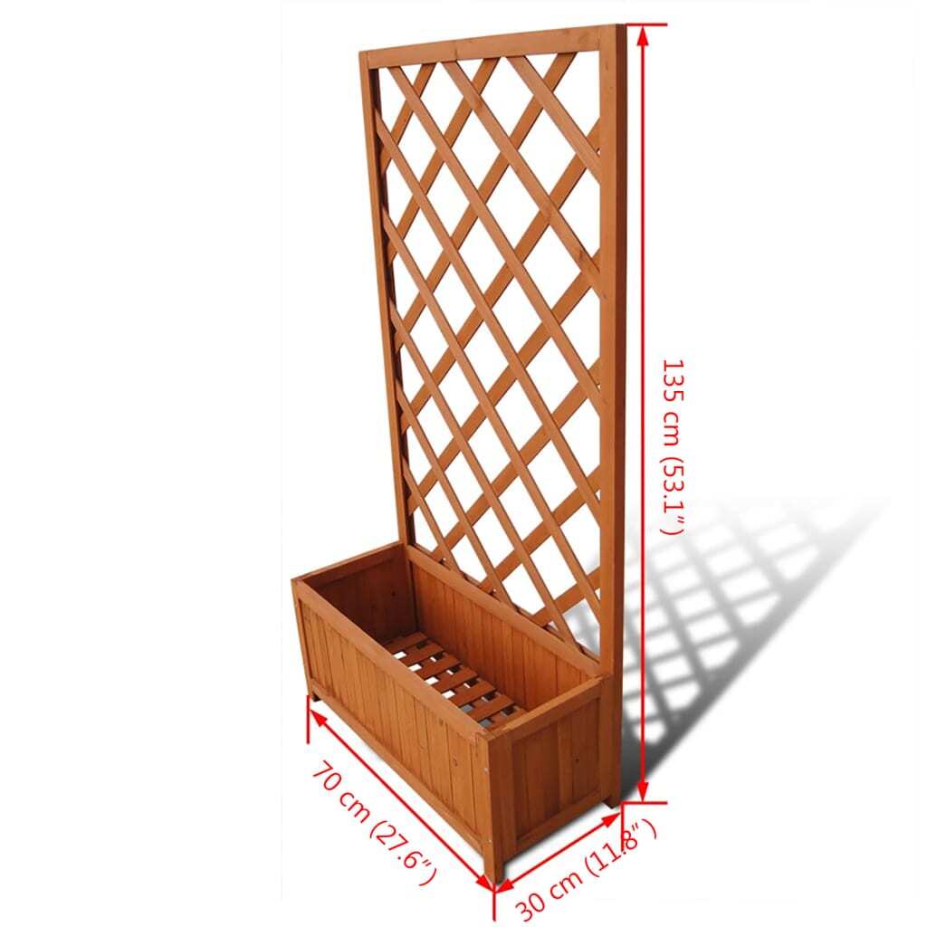 Trellis Planter 2' 4" x 11.8"  x 4' 5" W2B
