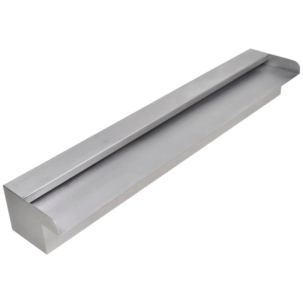 Rectangular Waterfall Pool Fountain Stainless Steel 23.6" W2B