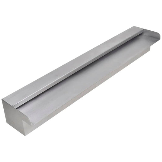 Rectangular Waterfall Pool Fountain Stainless Steel 23.6" W2B