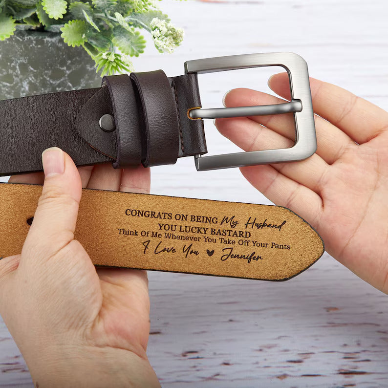 Father's Day Gift European Retro Men's Needle Buckle Belt CJD