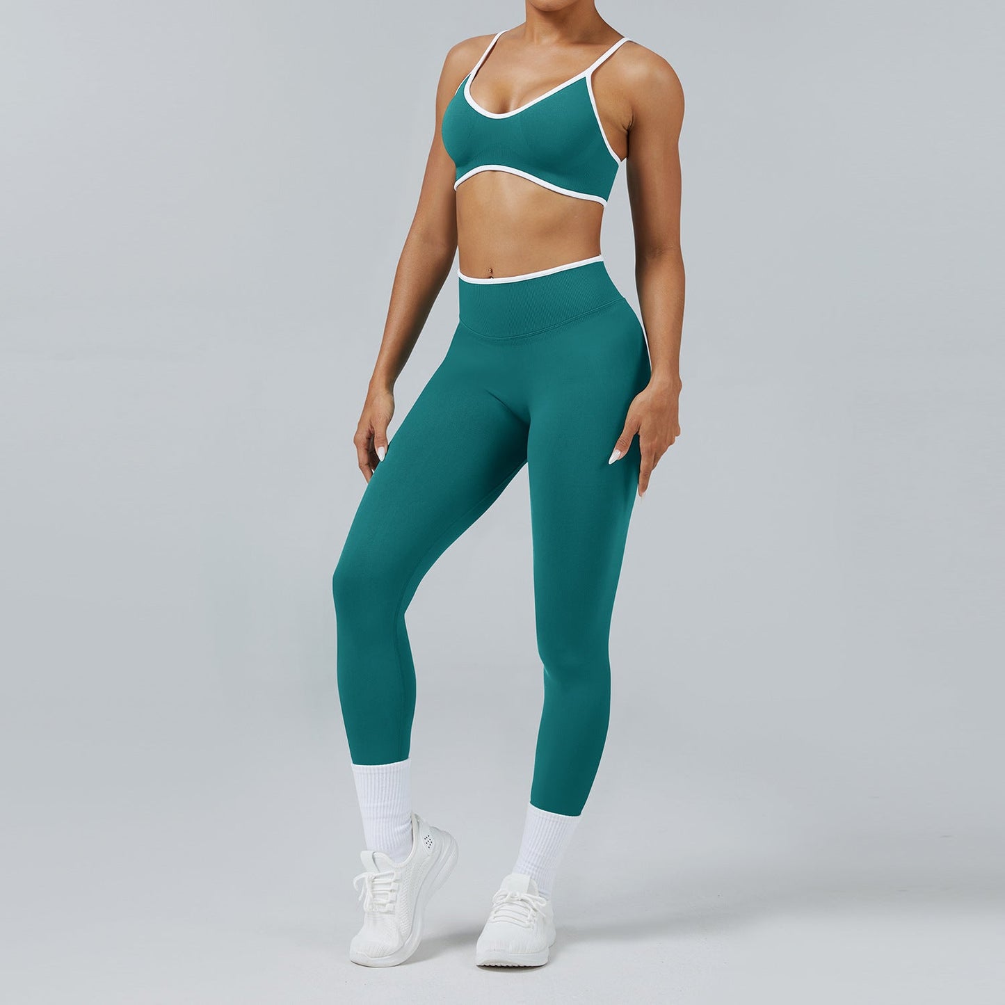 Seamless Back-Support Running Quick-Drying Yoga And Fitness Apparel Set Best YouTube Store