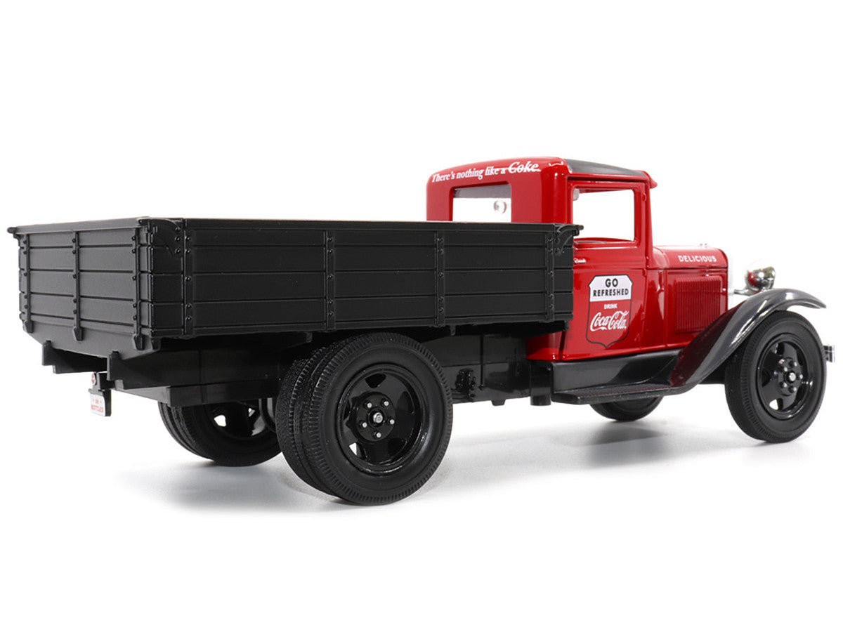 1931 Ford Model AA Pickup Truck Red and Black "Go Refreshed - Drink Coca-Cola" 1/24 Diecast Model Car by Motor City Classics Motorcity Classics