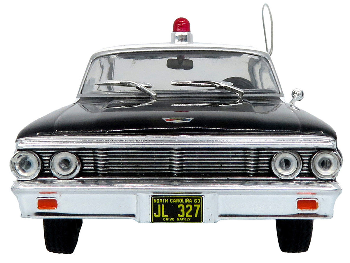1964 Ford Galaxie 500 Police Car "Mount Airy Mayberry Sheriff" Black and White 1/43 Diecast Model by Iconic Replicas Iconic Replicas