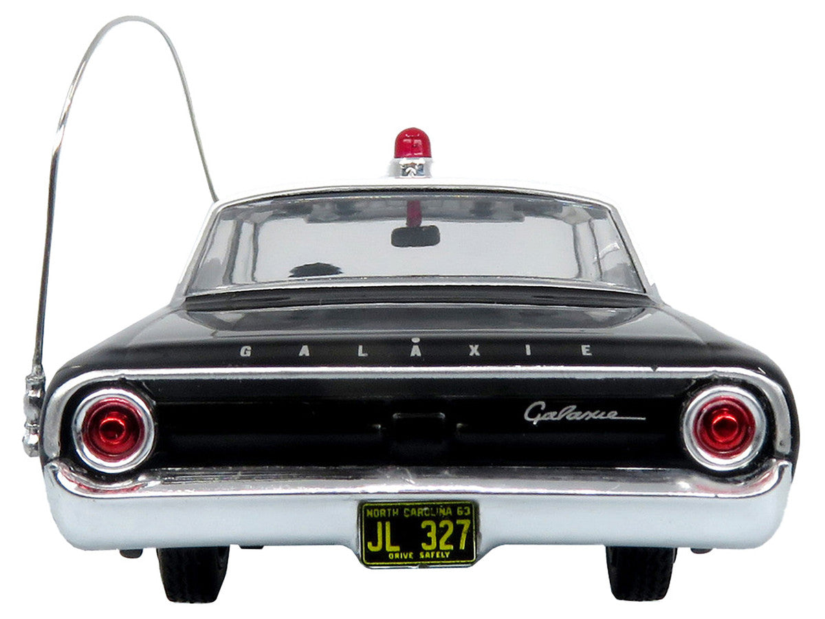 1964 Ford Galaxie 500 Police Car "Mount Airy Mayberry Sheriff" Black and White 1/43 Diecast Model by Iconic Replicas Iconic Replicas