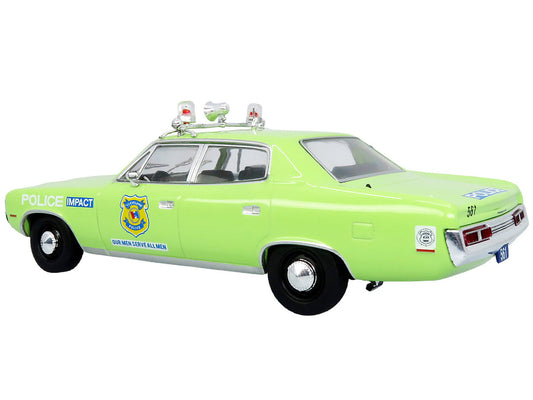 1972 AMC Matador Police Car "Cleveland Police Department" Light Green 1/43 Diecast Model by Iconic Replicas Iconic Replicas