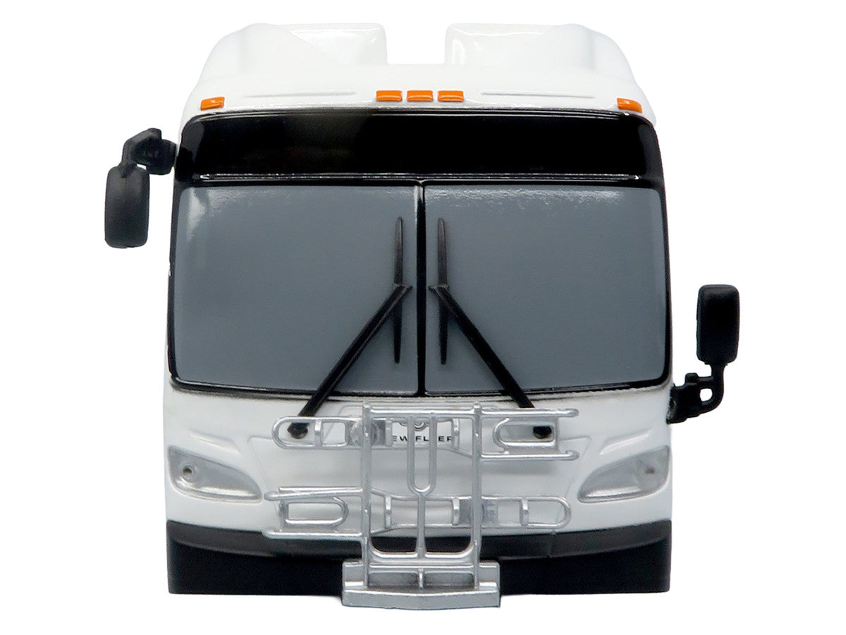 New Flyer Xcelsior Transit Bus Bank White "The Bus & Motorcoach Collection" Limited Edition to 504 Pieces Worldwide 1/43 Model by Iconic Replicas Iconic Replicas
