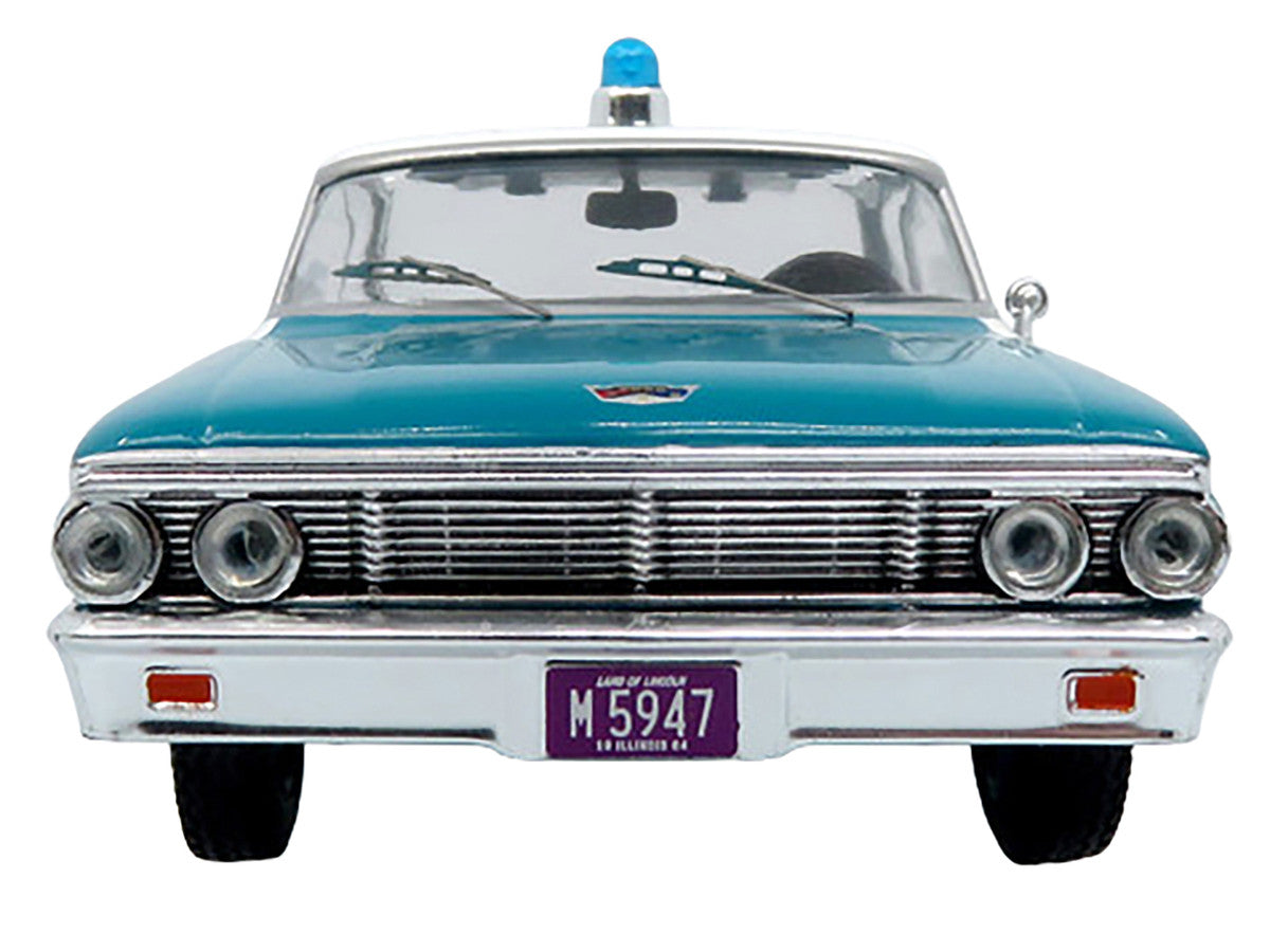 1964 Ford Galaxie 500 Police Car "Chicago Police Department" Blue and White "Five0" Series Limited Edition to 504 pieces Worldwide 1/43 Diecast Model by Iconic Replicas Iconic Replicas