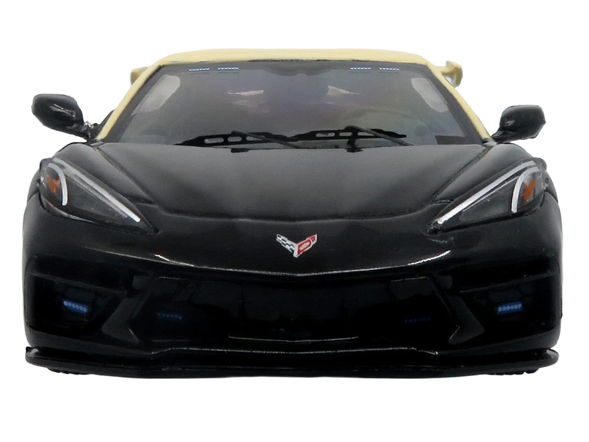 2023 Chevrolet Corvette C8 Stingray Police Interceptor "Florida Highway Patrol (FHP)" Black with Cream Top 1/43 Diecast Model by Iconic Replicas Iconic Replicas