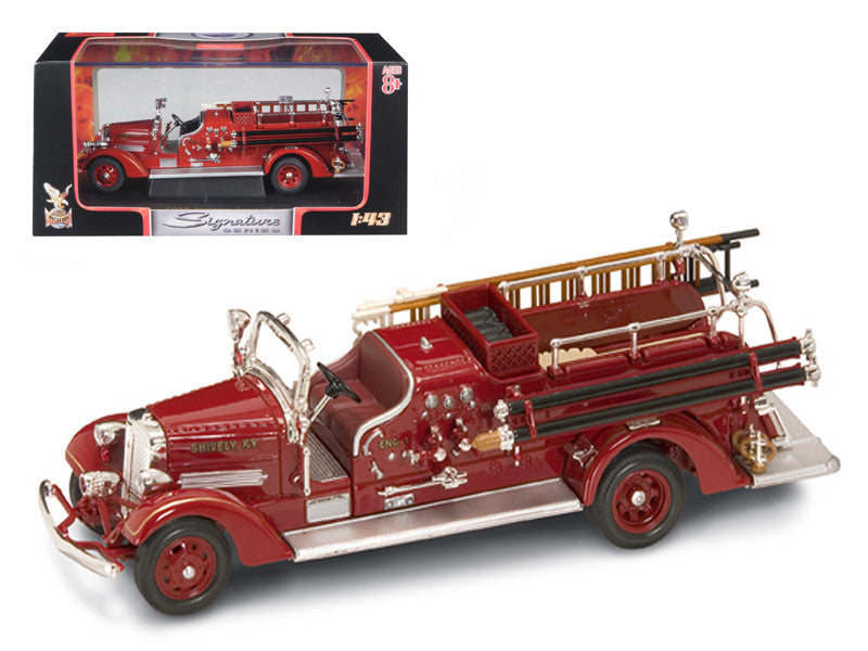 1938 Ahrens Fox VC Fire Engine Red 1/43 Diecast Model by Road Signature Road Signature