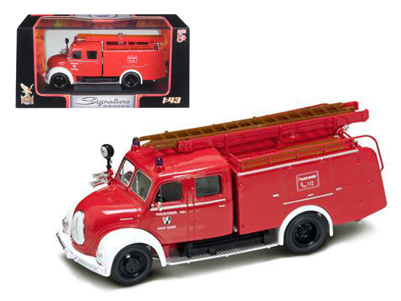 1961 Magirus Deutz Mercur TLF-16 Red/White 1/43 Diecast Model Car by Road Signature Road Signature