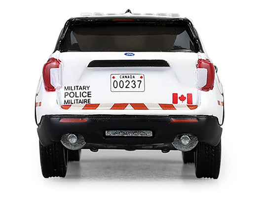 2024 Ford Police Interceptor Utility "Canada Military Police" White with Graphics "Hot Pursuit - Canada Special Edition" Series 1/64 Diecast Model Car by Greenlight Greenlight