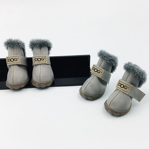 Dog Thick Snow Boots Keep Warm Teddy Autumn And Winter VIP Shoes LadyShow.Store