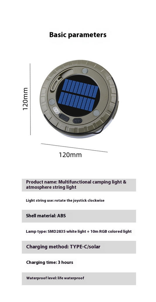 Outdoor Solar Camping Tent Light Best YouTube Store