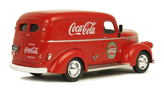 1945 Panel Delivery Van "Coca-Cola" Red 1/43 Diecast Model Car by Motorcity Classics Motorcity Classics