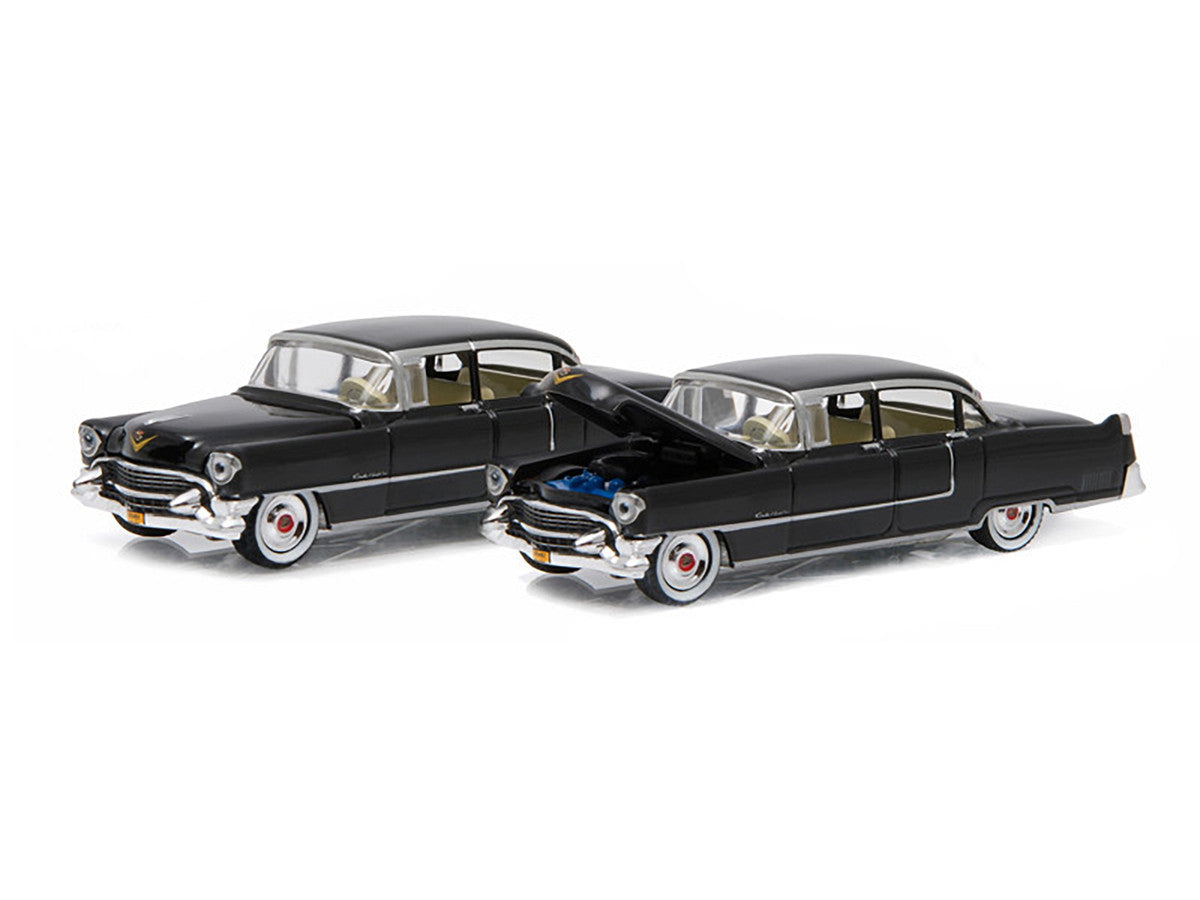 1955 Cadillac Fleetwood Series 60 Black "The Godfather" (1972) Movie "Hollywood Series" Release 14 1/64 Diecast Model Car by Greenlight Greenlight
