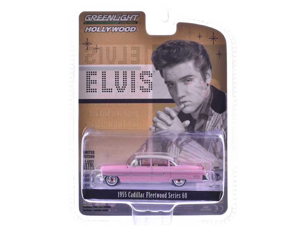 1955 Cadillac Fleetwood Series 60 Special Elvis Presley "Pink Cadillac" (1935-1977) 1/64 Diecast Model Car by Greenlight Greenlight