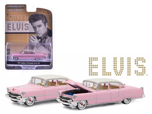 1955 Cadillac Fleetwood Series 60 Special Elvis Presley "Pink Cadillac" (1935-1977) 1/64 Diecast Model Car by Greenlight Greenlight