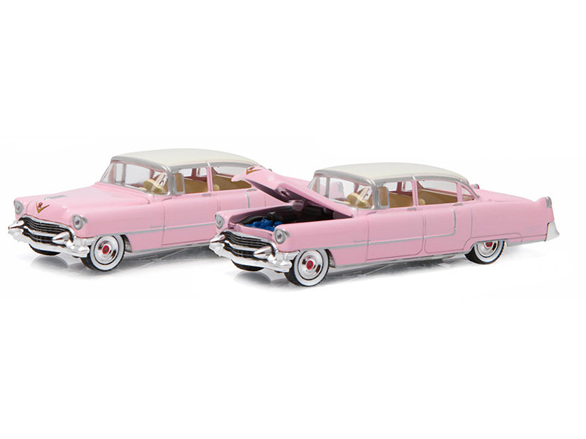 1955 Cadillac Fleetwood Series 60 Special Elvis Presley "Pink Cadillac" (1935-1977) 1/64 Diecast Model Car by Greenlight Greenlight