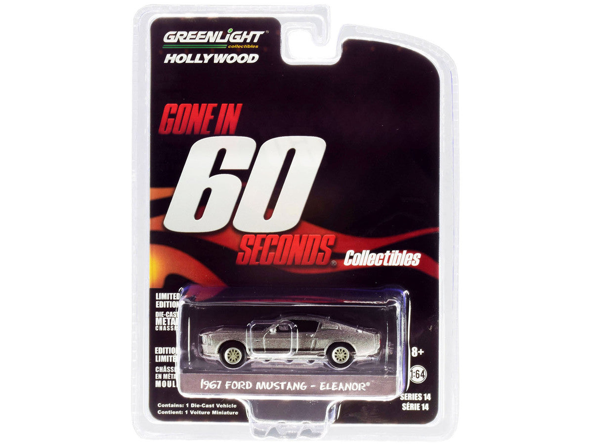 1967 Ford Mustang Custom "Eleanor" "Gone in 60 Sixty Seconds" (2000) Movie 1/64 Diecast Car Model by Greenlight Greenlight