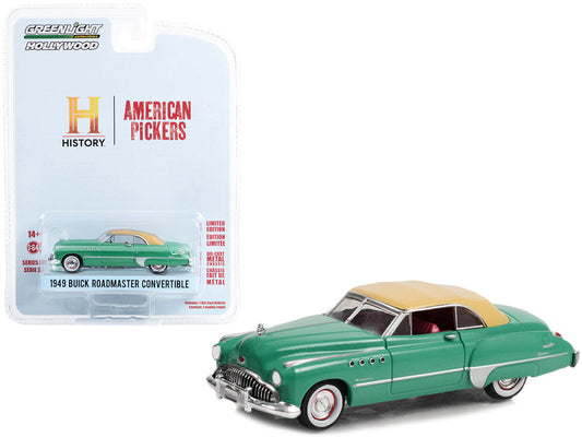 1949 Buick Roadmaster Convertible Green with Tan Soft Top "American Pickers" (2010-Current) TV Series "Hollywood Series" Release 37 1/64 Diecast Model Car by Greenlight Greenlight