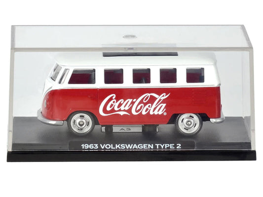 1963 Volkswagen Type 2 Van "Coca-Cola" Red and White 1/50 Diecast Model by Motorcity Classics Motorcity Classics