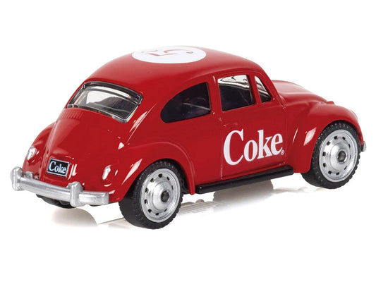 1967 Volkswagen Beetle "Coca-Cola" Red 1/50 Diecast Model by Motorcity Classics Motorcity Classics