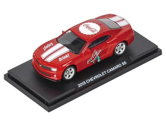 2013 Chevrolet Camaro SS "Coca-Cola" Red with White Stripes 1/64 Diecast Model by Motorcity Classics Motorcity Classics