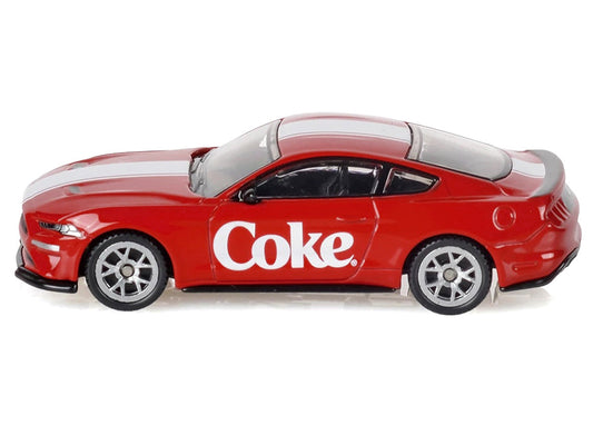 2018 Ford Mustang GT "Coca-Cola" Red with White Stripes 1/64 Diecast Model by Motorcity Classics Motorcity Classics