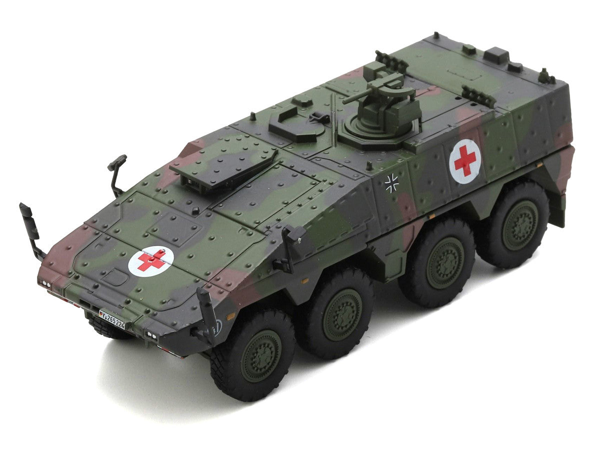 Tpz. Tank Boxer "Medic Unit - German Army" Green Camouflage 1/87 (HO) Scale Diecast Model Car by Schuco Schuco