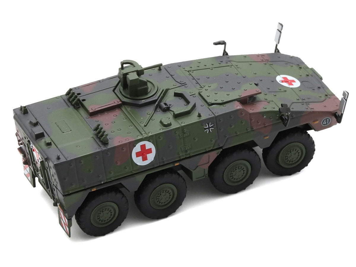 Tpz. Tank Boxer "Medic Unit - German Army" Green Camouflage 1/87 (HO) Scale Diecast Model Car by Schuco Schuco