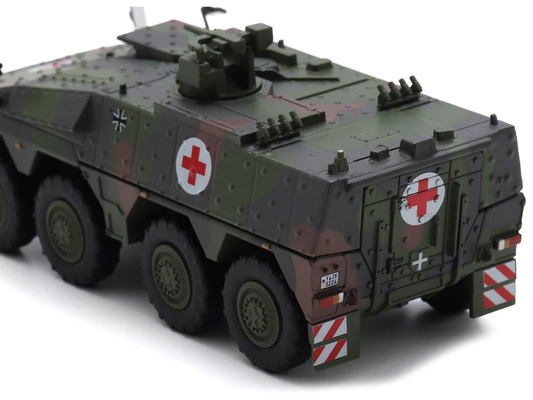Tpz. Tank Boxer "Medic Unit - German Army" Green Camouflage 1/87 (HO) Scale Diecast Model Car by Schuco Schuco