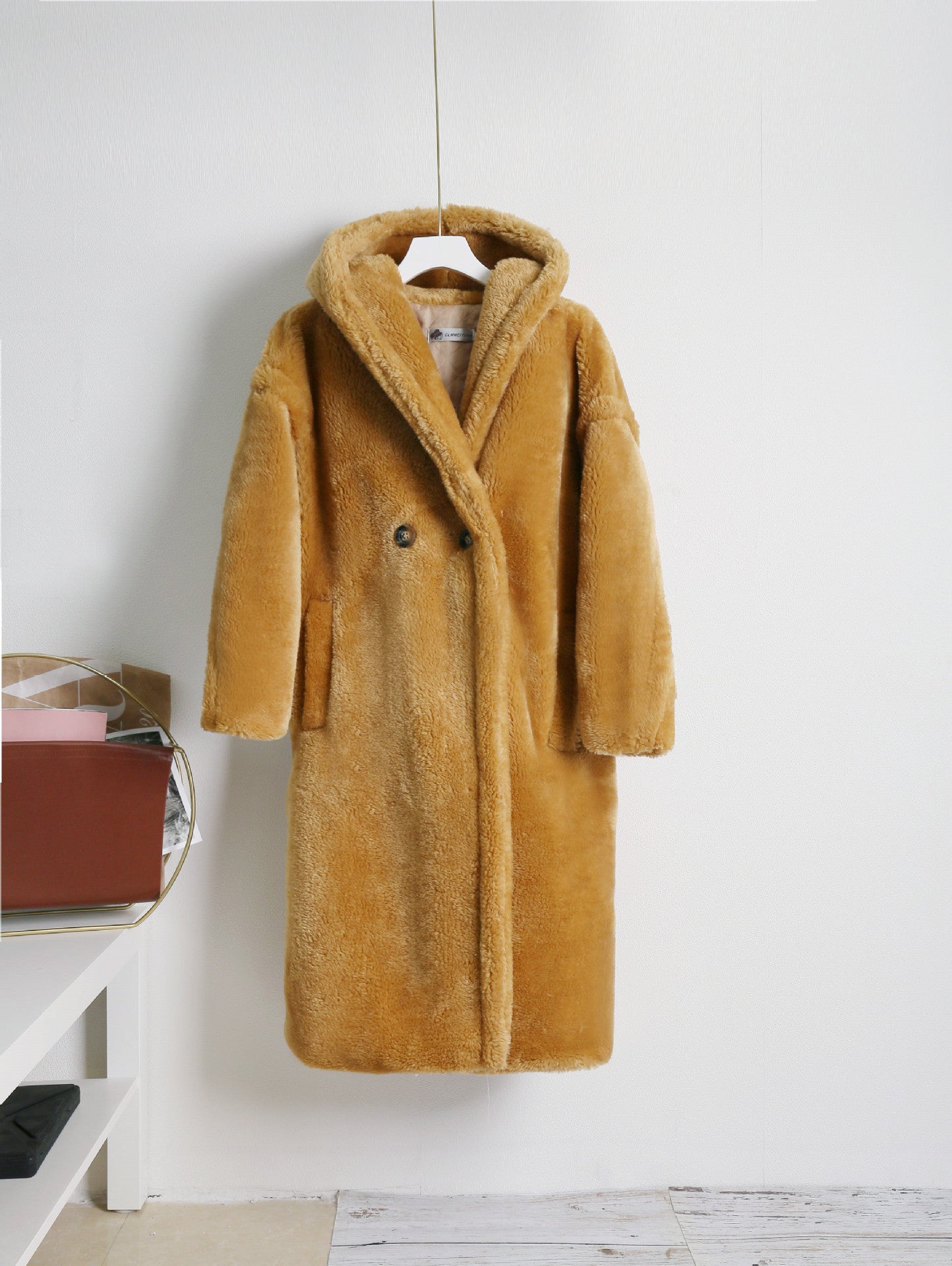 Teddy bear cashmere coat women LadyShow.Store