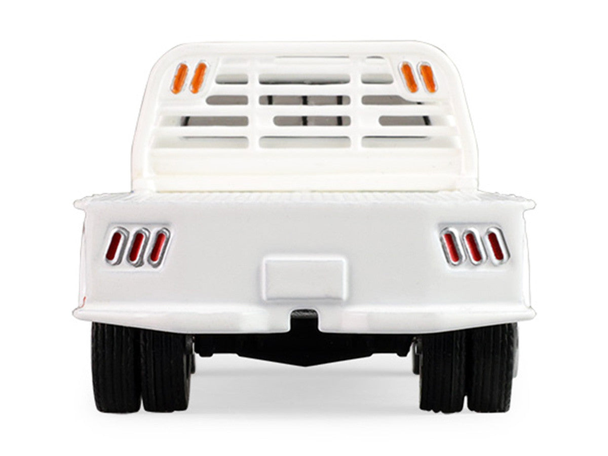 1981 Dodge Ram W350 Power Ram Dually Flatbed Truck "Goodyear" White with Blue Sides "Dually Drivers" Series 17 1/64 Diecast Model Car by Greenlight Greenlight