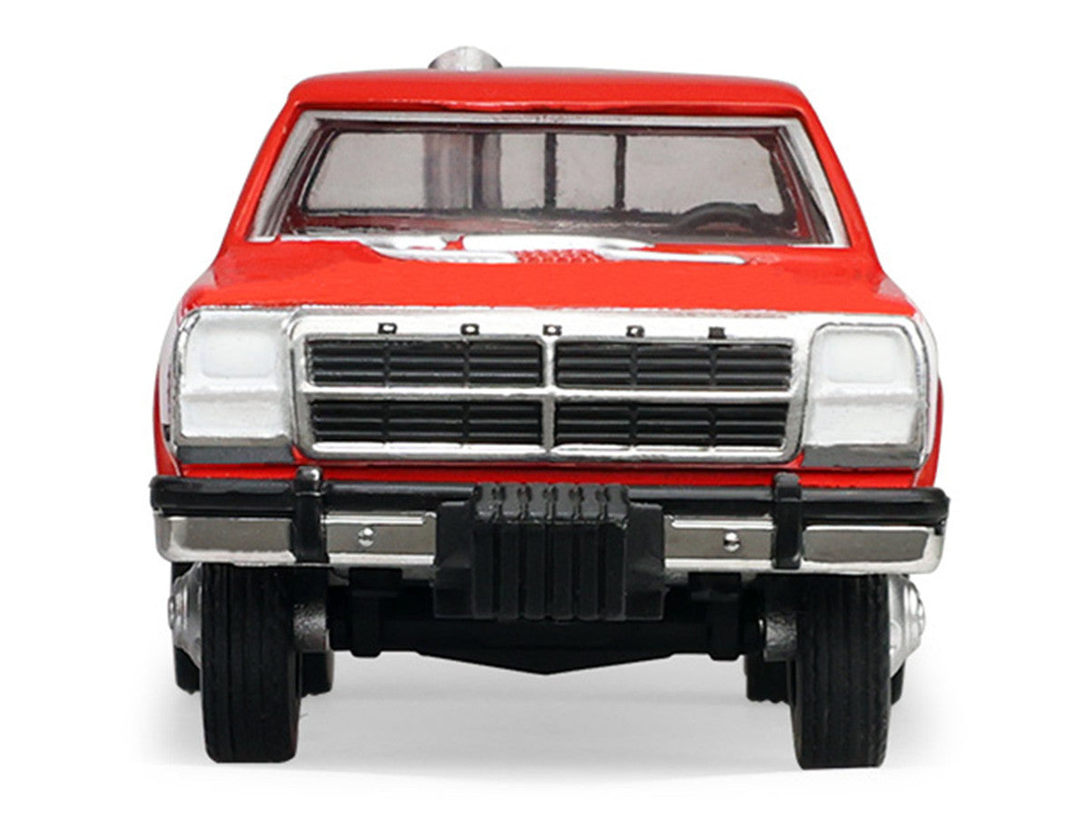 1993 Dodge Ram D350 Dually Red and White with Exhaust with Bumper Weights "Dually Drivers" Series 17 1/64 Diecast Model Car by Greenlight Greenlight