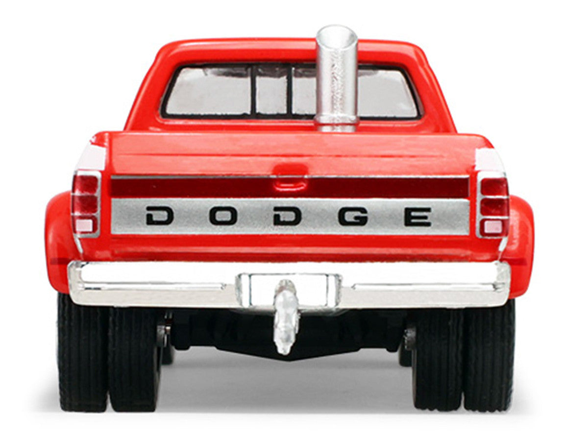 1993 Dodge Ram D350 Dually Red and White with Exhaust with Bumper Weights "Dually Drivers" Series 17 1/64 Diecast Model Car by Greenlight Greenlight